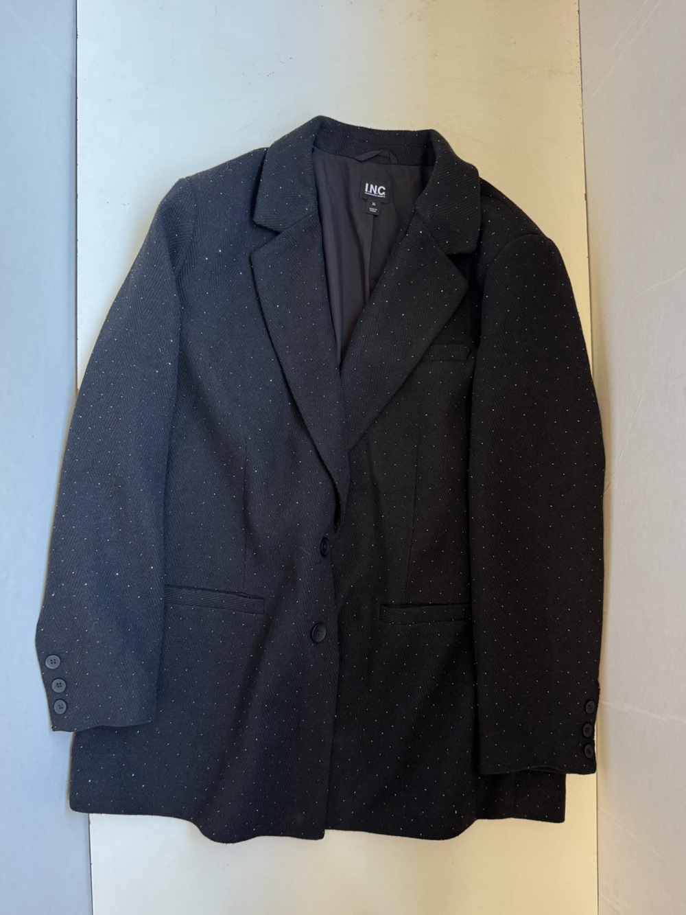 I.N.C. International Concepts Rhinestone bling bling long Blazer size XL